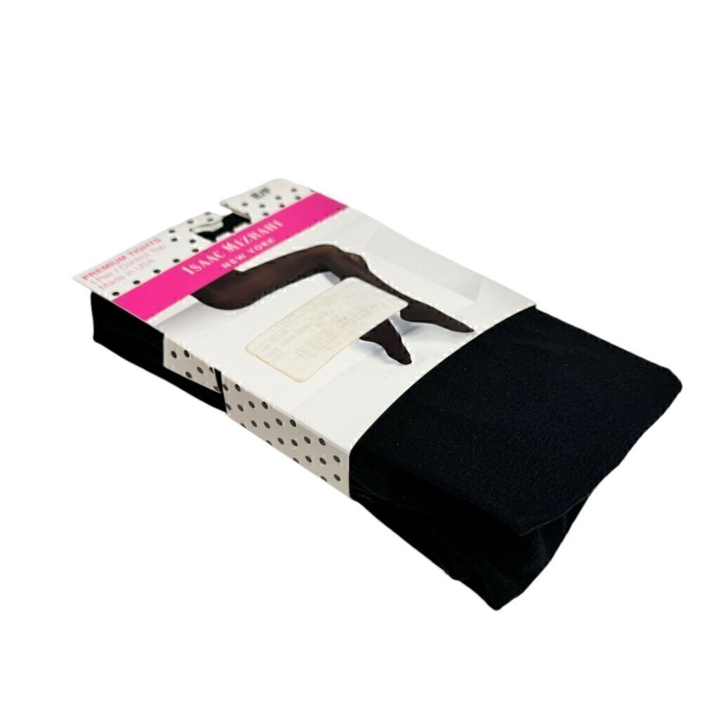 NEW Isaac Mizrahi Black Tights Sz. L 2PCs Opaque Stretch Control Top Fall Goth - Picture 3 of 8